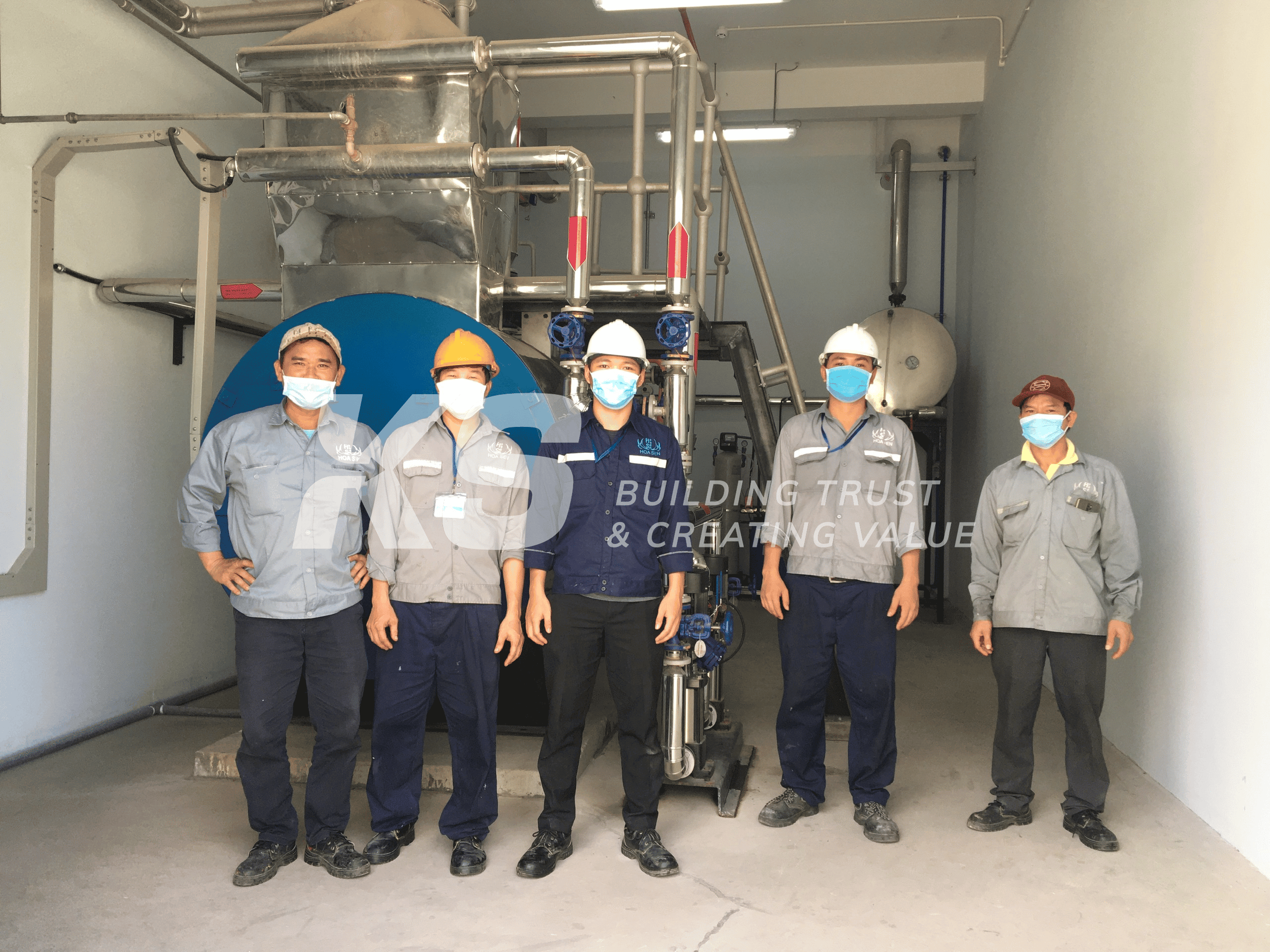 Figure 2: Construction supervision team at the project